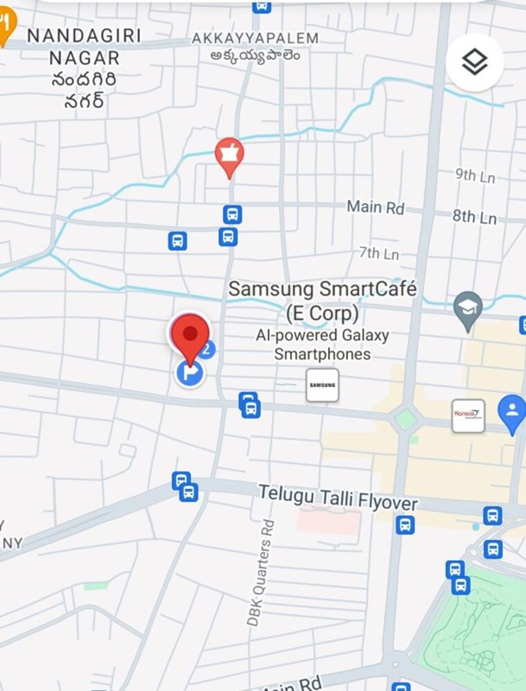 Map Location, dondaparthy Commercial Office Space 1501 Sq.Ft. In Dondaparthy Vizag 9726144