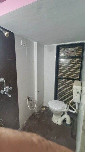 Bathroom in 1 BHK Apartment at Fiama Residency, Thane West – for Rent