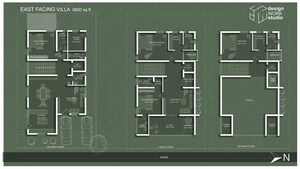 Floor Plan in 3.5 BHK Villa at Mansanpalle – for Sale