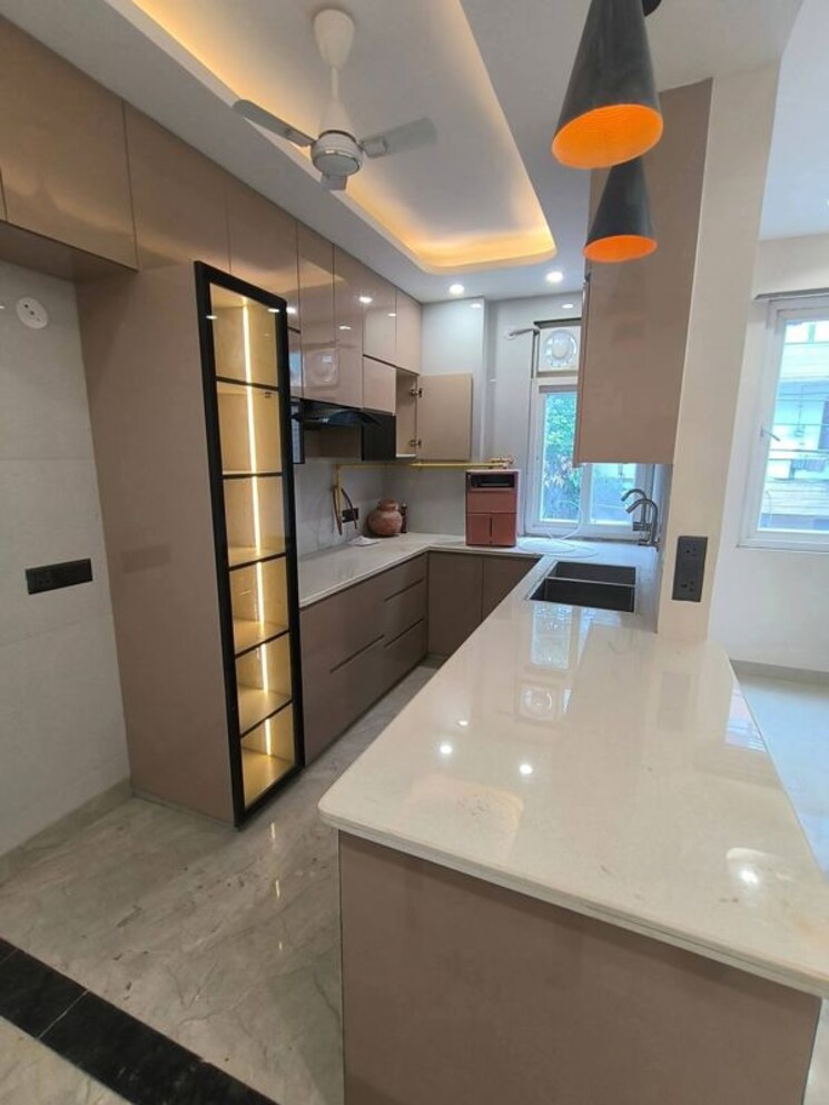 Kitchen, greater kailash 3 Bedroom 1800 Sq.Ft. Builder Floor In Greater Kailash Delhi 9726252