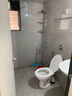 Bathroom in 1 BHK Apartment at Gagan Avencia, Kharadi – for Rent