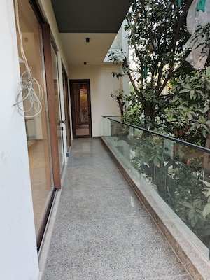 Balcony in 4 BHK Builder Floor at Defence Colony – for Rent
