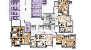 Floor Plan in 1 BHK Apartment at Dotom Vue, Borivali West – for Sale