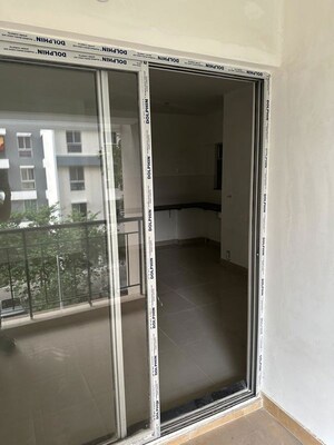 Balcony in 2 BHK Apartment at Kundan Plaza, Chinar Park – for Rent