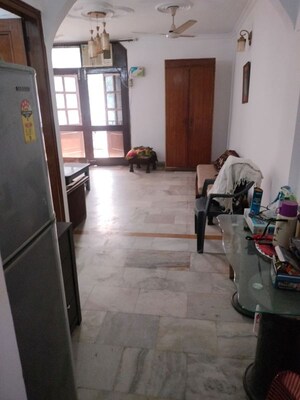 Living Room in 2 BHK Builder Floor at Malviya Nagar – for Rent