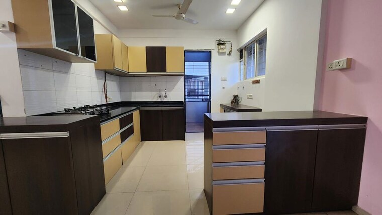 Kitchen, marvel-cascada 3.5 Bedroom 2300 Sq.Ft. Apartment In Balewadi Pune 9726688
