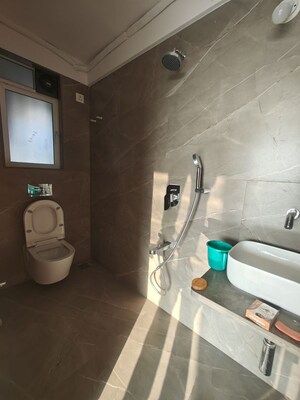 Bathroom in 3 BHK Apartment at Moreshwar 19 East, Nerul – for Rent