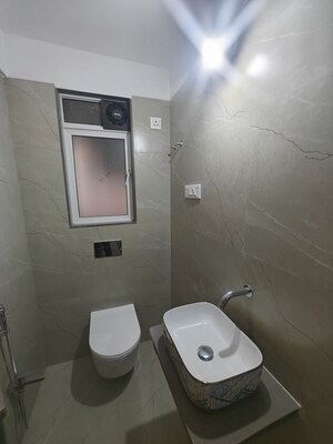 Bathroom in 3 BHK Apartment at Moreshwar 19 East, Nerul – for Rent