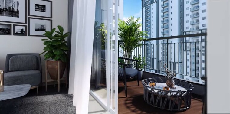 Balcony, my-home-tridasa 2.5 Bedroom 1505 Sq.Ft. Apartment In Tellapur Hyderabad 9726754