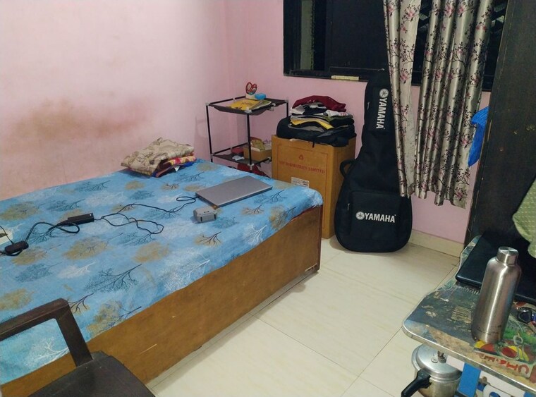 Bedroom, kulswamini-chs 1.5 Bedroom 480 Sq.Ft. Apartment In Airoli Sector 20 Navi Mumbai 9726823