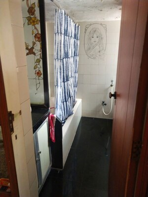 Bathroom in 3 BHK Apartment at Deepti Shakti Mukti CHS, Andheri West – for Rent