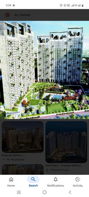 Master Plan in 4 BHK Apartment at Prateek Edifice, Sector 107 – for Rent