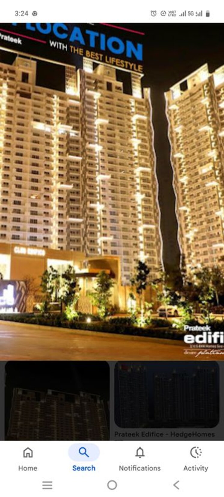 Exterior View, prateek-edifice 3 Bedroom 2500 Sq.Ft. Apartment In Sector 107 Noida 9726930