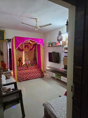Bedroom in 1 BHK Apartment at Sumeru Devarshi Complex, Narhe – for Sale