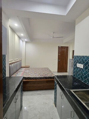 Kitchen in 1 RK Builder Floor at Kohli One Malibu Town, Sector 47 – for Rent