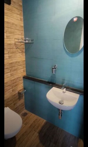 Bathroom in 1 BHK Apartment at Lodha Crown Quality Homes, Majiwada – for Rent