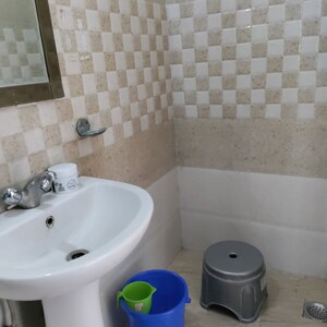 Bathroom in 1 RK Builder Floor at Sushant Lok I – for Rent