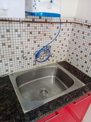 Bathroom in 4 BHK Apartment at Saya Gold Avenue, Vaibhav Khand – for Rent