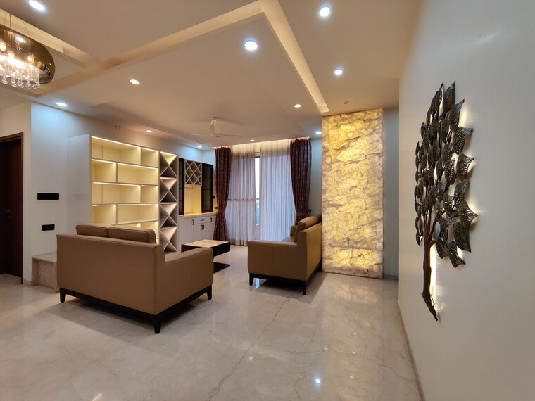 Living Room, bhartiya-nikoo-homes-phase-2 4 Bedroom 2265 Sq.Ft. Apartment In Thanisandra Main Road Bangalore 9727200