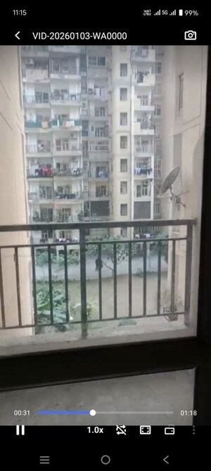 Balcony in 2 BHK Apartment at SCC Sapphire, Raj Nagar Extension – for Rent