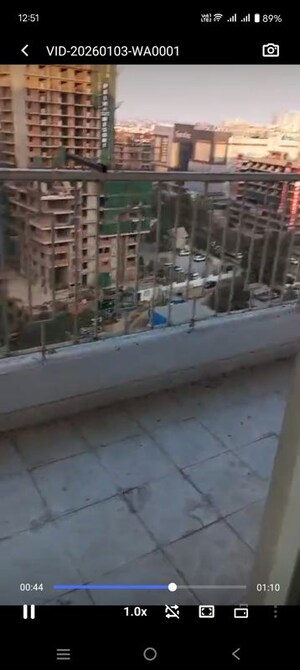 Balcony in 2 BHK Apartment at Proview Officer City 2, Raj Nagar Extension – for Sale