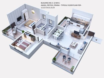 Floor Plan in 3 BHK Apartment at Mihan – for Sale