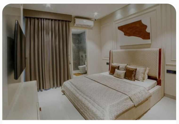 Bedroom, omaxe-lake 3 Bedroom 1920 Sq.Ft. Apartment In North Mullanpur Chandigarh 9726573