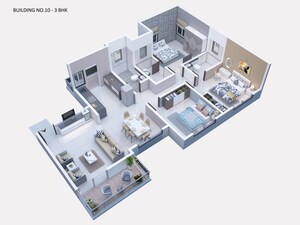 Floor Plan in 3 BHK Apartment at Mihan – for Sale