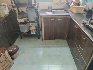 Kitchen in 1 BHK Apartment at Hiranandani Estate Kenora, Ghodbunder Road – for Rent