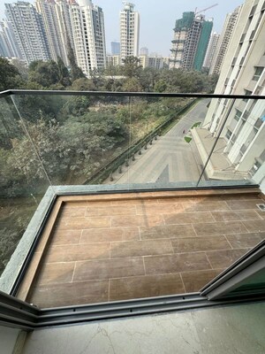 Balcony in 3 BHK Apartment at Kalpataru Immensa, Kolshet Road – for Rent