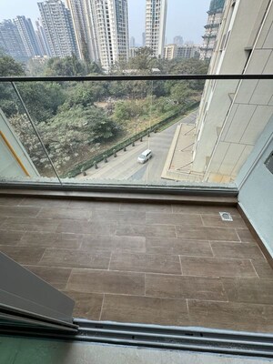 Balcony in 3 BHK Apartment at Kalpataru Immensa, Kolshet Road – for Rent