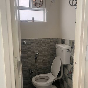 Bathroom in 1 BHK Apartment at Manglam Aadhar, Keshupura – for Rent
