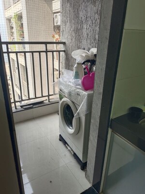 Balcony in 1 BHK Apartment at Ashar Metro Towers, Vartak Nagar – for Rent