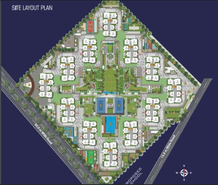 Master Plan, my-home-sayuk 3 Bedroom 2262 Sq.Ft. Apartment In Tellapur Hyderabad 9728195
