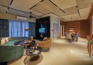 Living Room in 3 BHK Apartment at Purva Atmosphere, Thanisandra Main Road – for Sale