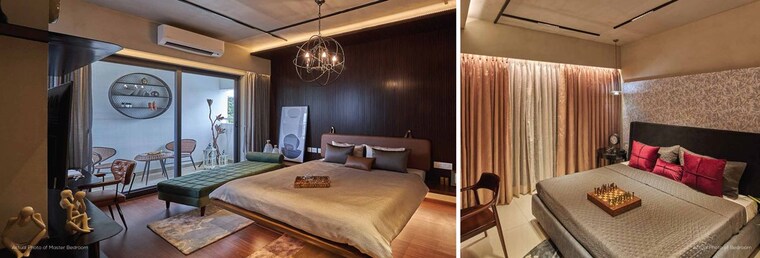 Bedroom, purva-atmosphere 3 Bedroom 2000 Sq.Ft. Apartment In Thanisandra Main Road Bangalore 9728163