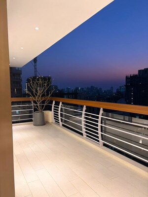 Balcony in 4 BHK Apartment at Arth Crown Palace, Bandra West – for Rent