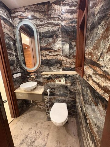 Bathroom in 3.5 BHK Apartment at Saket – for Rent