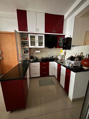 Kitchen in 3 BHK Apartment at Mantri Group Celestia, Gachibowli – for Rent