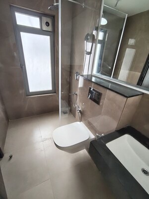 Bathroom in 3 BHK Apartment at Piramal Aranya Arav, Byculla – for Rent
