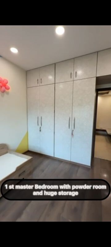 Bedroom in 3 BHK Apartment at Heranadani Meadows Gemini, Ghodbunder Road – for Sale