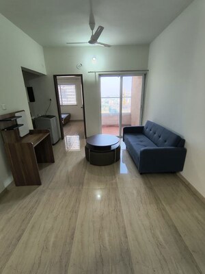 Living Room in 1 BHK Apartment at VTP Cygnus, Kharadi – for Rent