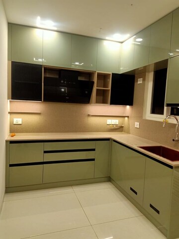 Kitchen in 3 BHK Apartment at Aparna Luxor Park, Kondapur – for Rent