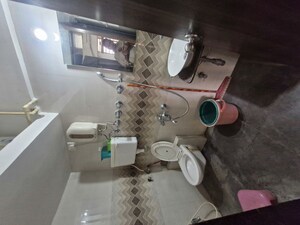 Bathroom in 1 BHK Apartment at Poonam Park View, Virar West – for Rent