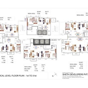 Floor Plan in 2 BHK Apartment at Andheri West – for Sale