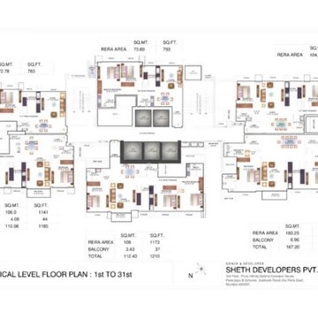 Floor Plan in 2 BHK Apartment at Andheri West – for Sale