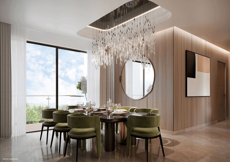 Dining area, experion-windchants 4 Bedroom 4350 Sq.Ft. Apartment In Sector 112 Gurgaon 9728803