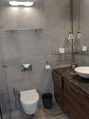 Bathroom in 2.5 BHK Builder Floor at Greater Kailash ii – for Rent