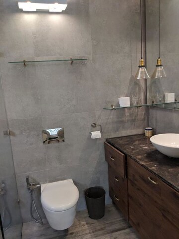 Bathroom in 2.5 BHK Builder Floor at Greater Kailash ii – for Rent