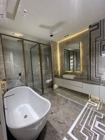 Bathroom in 4 BHK Builder Floor at Panchsheel Park – for Sale